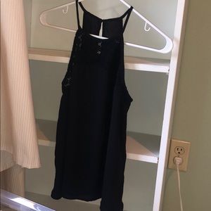Black halter top
